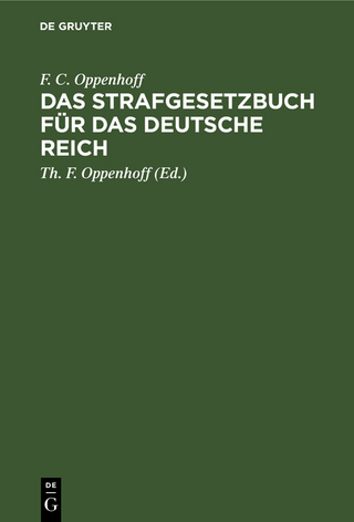 Das Strafgesetzbuch für das Deutsche Reich