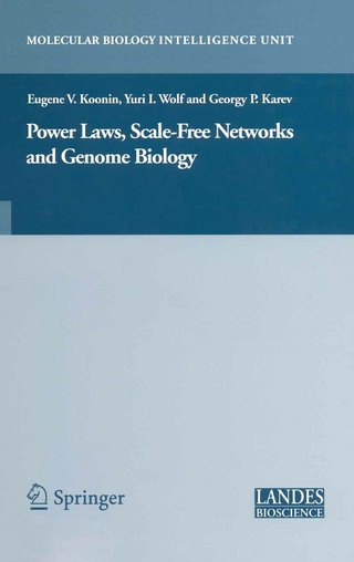 Power Laws, Scale-Free Networks and Genome Biology