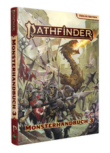 Pathfinder 2 - Monsterhandbuch 3 - Logan Bonner, James Case, Jessica Catalan, John Compton, Paris Crenshaw, Adam Daigle, Katina Davis, Erik Scott de Bie, Jesse Decker, Brian Duckwitz, Hexe Fey, Keith Garrett, Matthew Goodall, Violet Gray, Alice Grizzle, Steven Hammond, Sasha Laranoa Harving, Joan Hong, James Jacobs, Michelle Jones, Virginia Jordan, TJ Kahn, Mikko Kallio, Jason Keeley, Joshua Kim, Avi Kool, Jeff Lee, Lyz Liddell, Luis Loza, Ron Lundeen, Philippe-Antoine Menard, Patchen Mortimer, Dennis Muldoon, Andrew Mullen, Quinn Murphy, Dave Nelson, Jason Nelson, Samantha Phelan, Stephen Radney-Macfarland, Danita Rambo, Shiv Ramdas, BJ Recio, Jessica Redekop, Mikhail Rekun, Patrick Renie, Alex Riggs, David N. Ross, Simone D. Sallé, Michael Sayre, Mark Seifter,  Sen.H.H.S, Abigail Slater, Rodney Sloan, Shay Snow, Pidj Sorensen, Kendra Leigh Speedling, Tan Shao Han, William Thompson, Jason Tondro, Clark Valentine, Ruvaid Virk, Skylar Wall, Andrew White, Landon Winkler