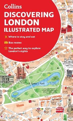 Discovering London Illustrated Map - Dominic Beddow