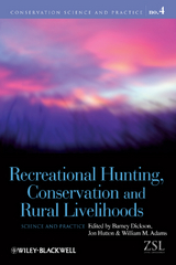 Recreational Hunting, Conservation and Rural Livelihoods - 
