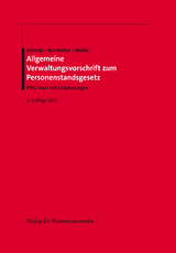 Allgemeine Verwaltungsvorschrift zum Personenstandsgesetz - 