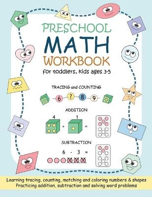 Preschool Math Workbook for Toddlers, Kids Ages 3-5