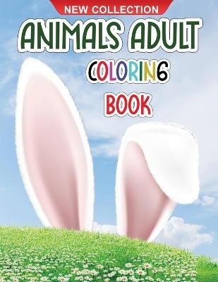 Animals adult coloring book