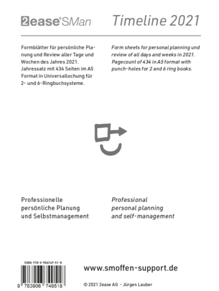 2ease SMan Planungsblättersatz für 2021
