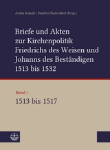 Briefe und Akten zur Kirchenpolitik Friedrichs des Weisen und Johanns des Best&auml;ndigen 1513 bis 1532. Reformation im Kontext fr&uuml;hneuzeitlicher Staatswerdung - 