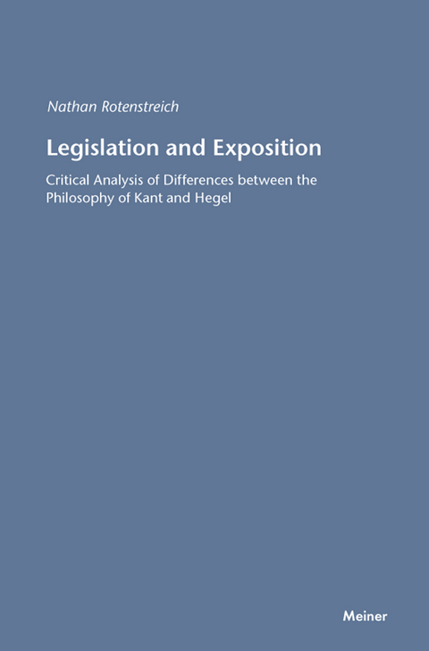 Legislation and Exposition -  Nathan Rotenstreich