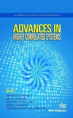 Advances in Highly Correlated Systems - 