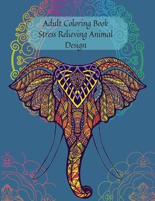 Adult Coloring Book Stress Relieving Animal Design