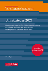 Veranlagungshandb. Umsatzsteuer 2021, 64. A.