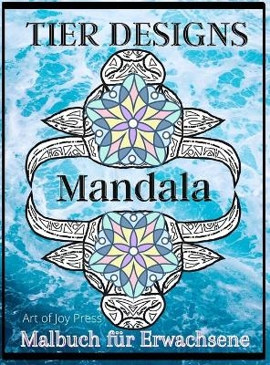 Tier Designs Mandala Malbuch für Erwachsene