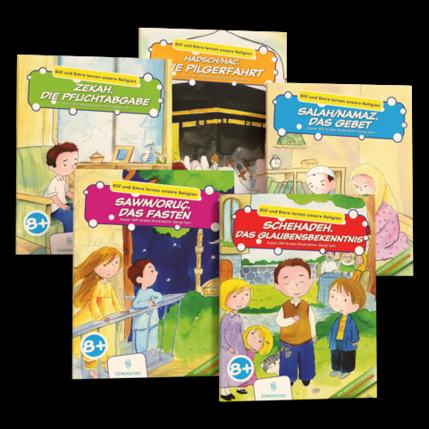 Elif und Emre lernen unsere Religion 5 B&uuml;cher Set - Elif Arslan