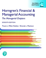 Horngren's Financial & Managerial Accounting, The Managerial Chapters, Global Edition - Miller, Tracie; Mattison, Brenda; Matsumura, Ella Mae