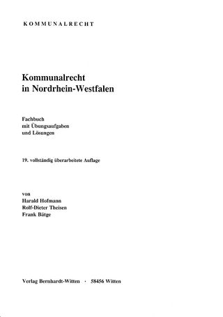 Kommunalrecht in Nordrhein-Westfalen