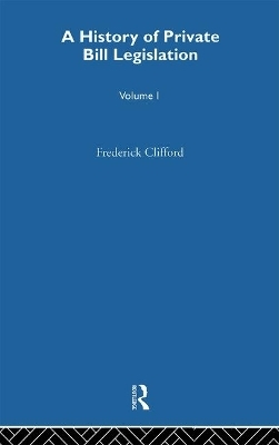 A History of Private Bill Legislation