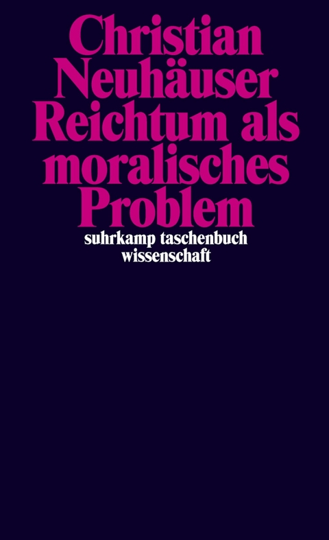 Reichtum als moralisches Problem - Christian Neuhäuser