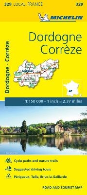Correze, Dordogne - Michelin Local Map 329