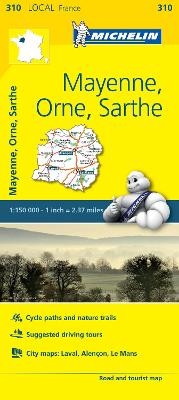 Mayenne, Orne, Sarthe - Michelin Local Map 310 -  Michelin