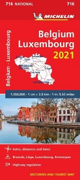 Belgium & Luxembourg 2021 - Michelin National Map 716 - Michelin
