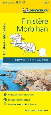 Finistere, Morbihan - Michelin Local Map 308 -  Michelin