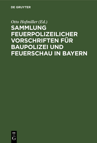Sammlung feuerpolizeilicher Vorschriften