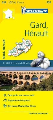 Gard, Herault - Michelin Local Map 339