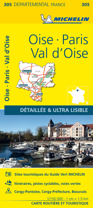 Oise, Paris, Val-d'Oise - Michelin Local Map 305