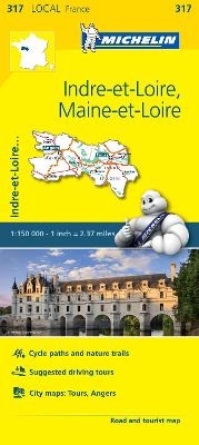 Indre-et-Loire, Maine-et-Loire - Michelin Local Map 317 -  Michelin