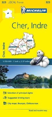 Cher, Indre - Michelin Local Map 323