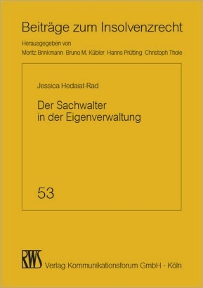 Der Sachwalter in der Eigenverwaltung