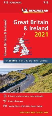 Great Britain & Ireland 2021 - Michelin National Map 713