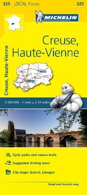 Creuse, Haute-Vienne - Michelin Local Map 325 -  Michelin