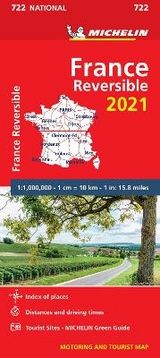 France - reversible 2021 - Michelin National Map 722 - Michelin