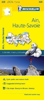 Ain, Haute-Savoie - Michelin Local Map 328