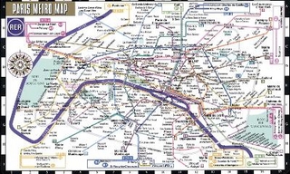 Streetwise Paris Metro Map - Laminated Metro Map of Paris, France