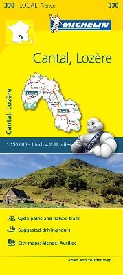 Cantal, Lozire - Michelin Local Map 330