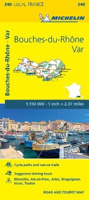 Bouches-du-Rhone, Var - Michelin Local Map 340