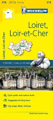 Loiret, Loir-et-Cher - Michelin Local Map 318