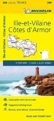Cotes-d'Armor, Ille-et-Vilaine - Michelin Local Map 309 -  Michelin