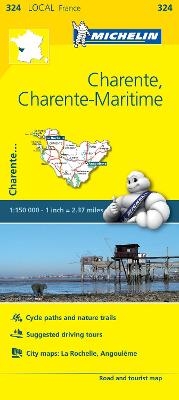 Charente, Charente-Maritime - Michelin Local Map 324 -  Michelin
