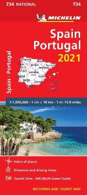 Spain & Portugal 2021 - Michelin National Map 734 -  Michelin