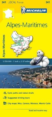 Alpes-Maritimes - Michelin Local Map 341