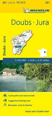 Doubs, Jura - Michelin Local Map 321
