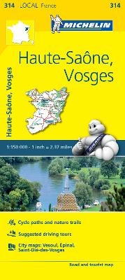 Haute-Saone, Vosges - Michelin Local Map 314