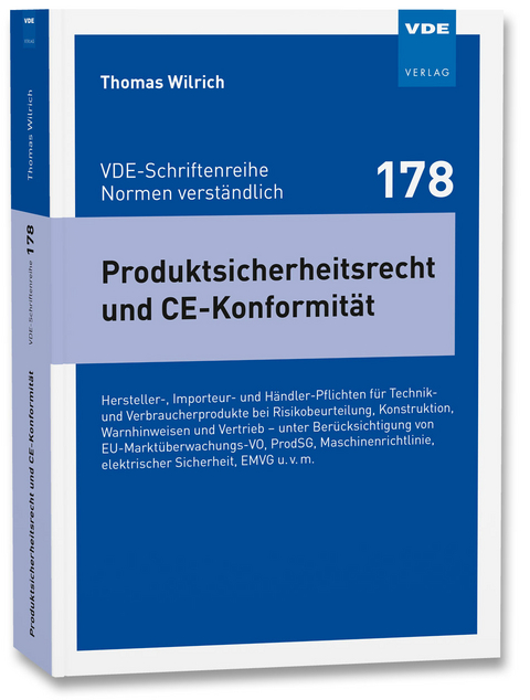 Produktsicherheitsrecht und CE-Konformit&auml;t - Thomas Wilrich