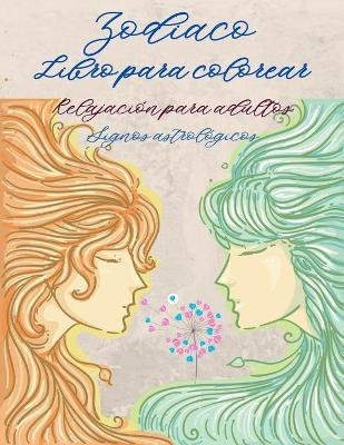 Libro para colorear del zodiaco para adultos