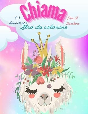 Llama libro da colorare per bambini - Happy Coloring
