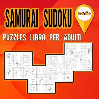 Libro de Sudokus Samurai para Adultos Mediano - Rachelle Joviolet