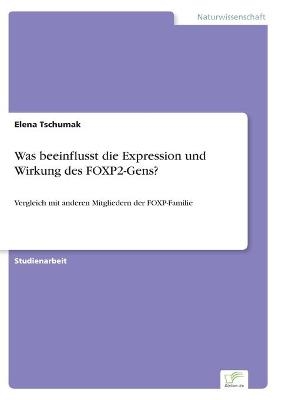 Was beeinflusst die Expression und Wirkung des FOXP2-Gens?