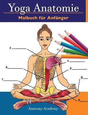 Yoga Anatomie Malbuch f&uuml;r Anf&auml;nger - Anatomy Academy